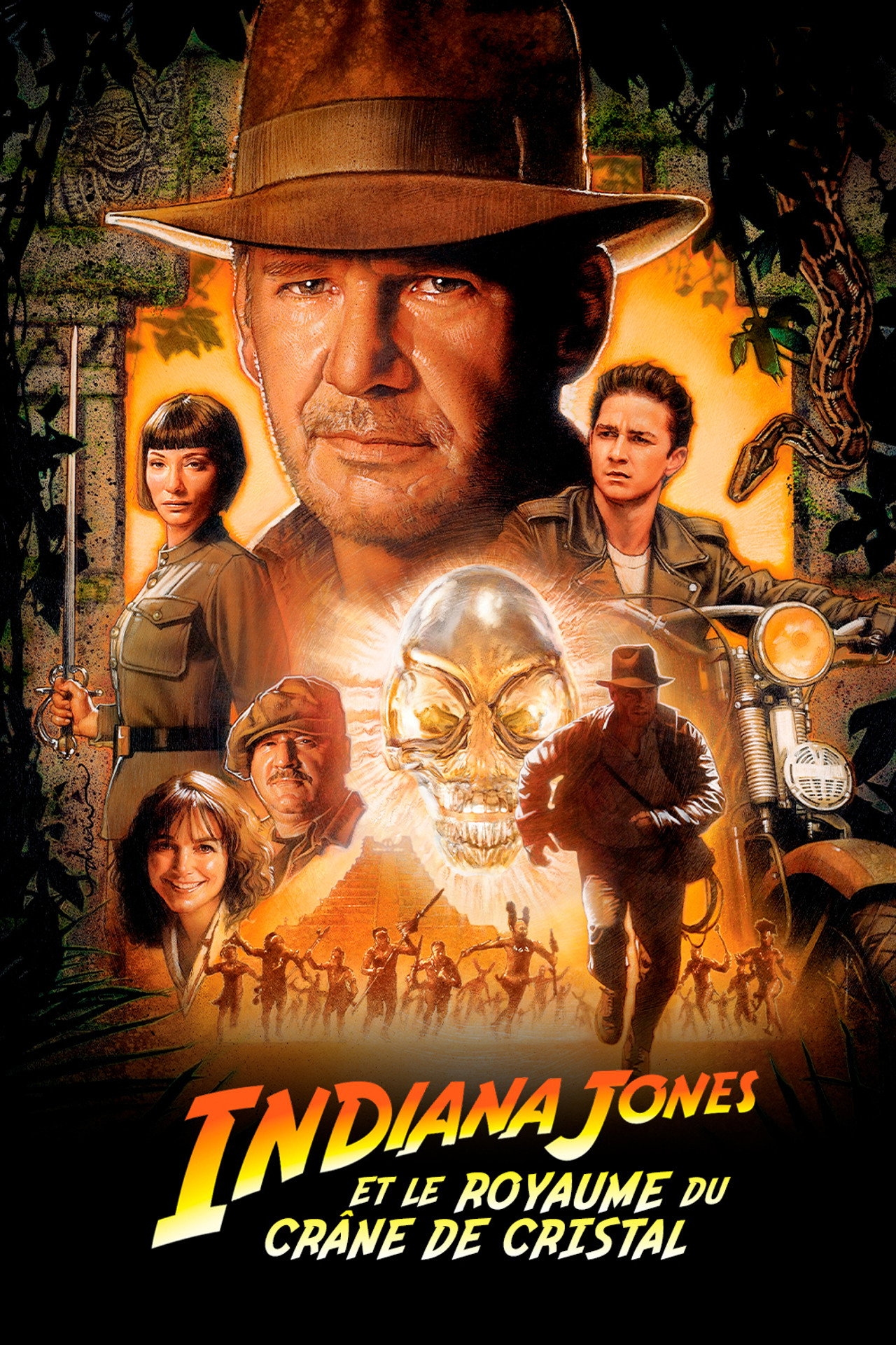 Poster du film Indiana Jones et le royaume du crâne de cristal (2008) de Steven Spielberg